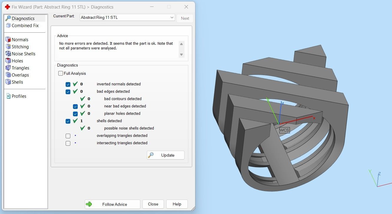 Abstract Ring N67 3D print model_17