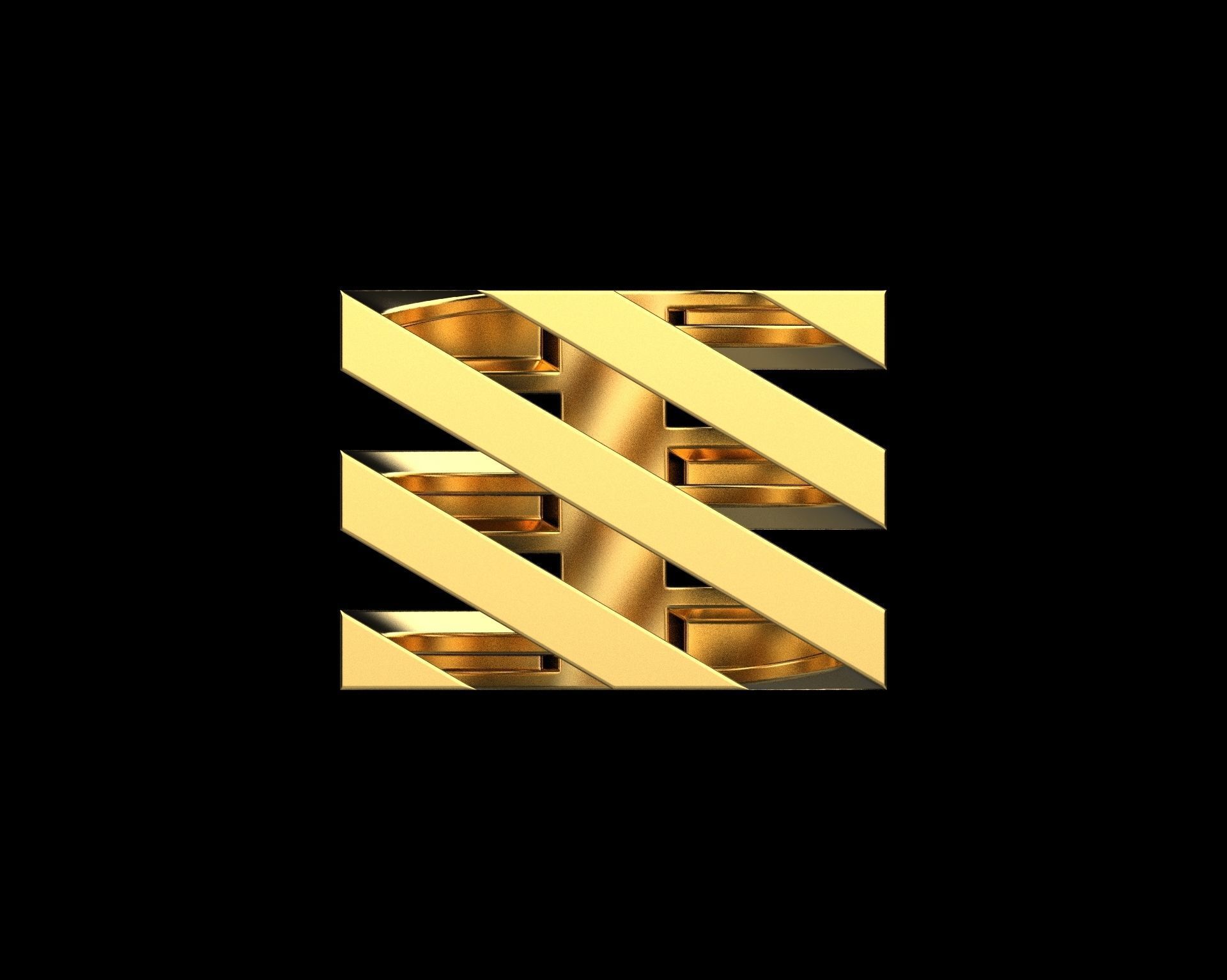 Abstract Ring N67 3D print model_5