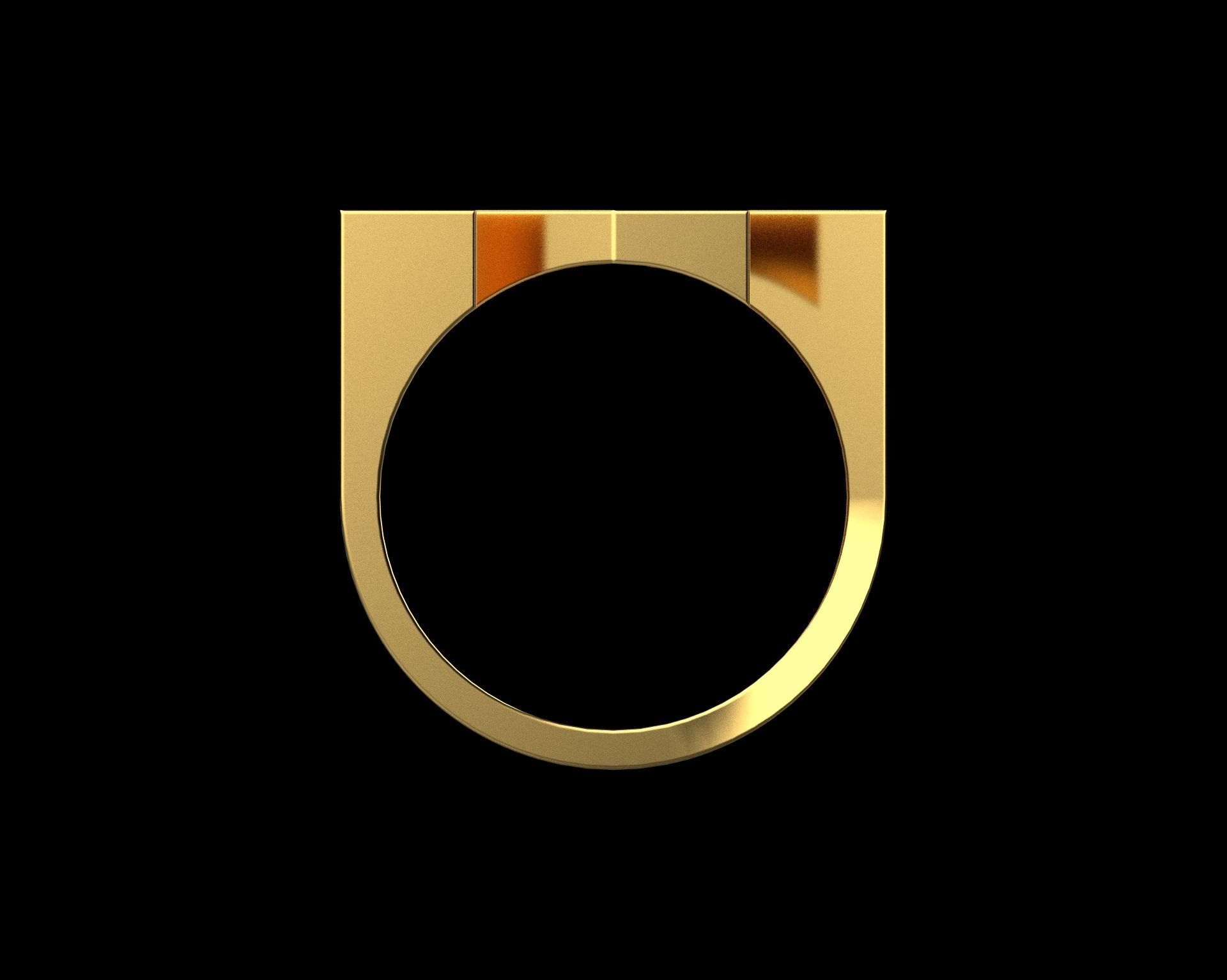 Abstract Ring N67 3D print model_6