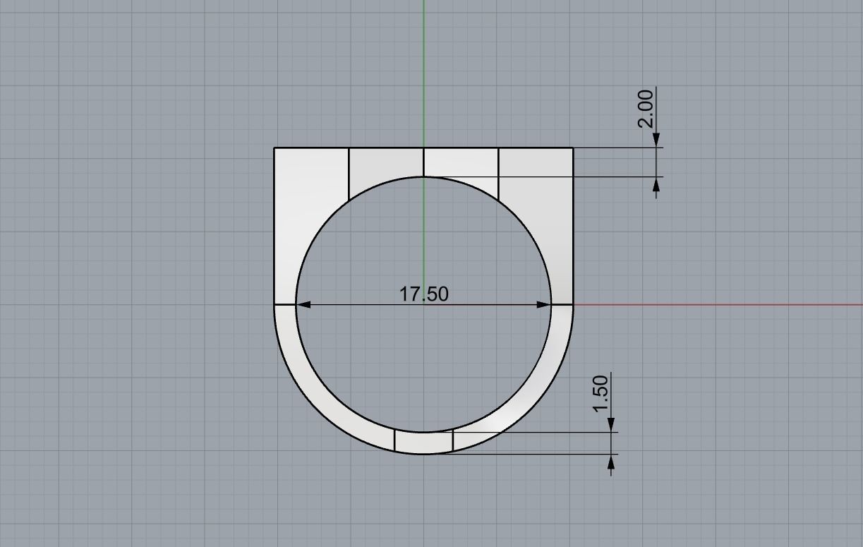 Abstract Ring N67 3D print model_7