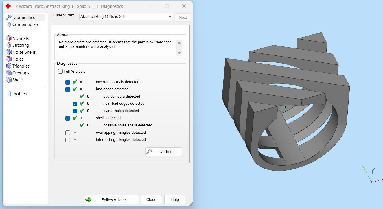 Abstract Ring N67 3D print model_18