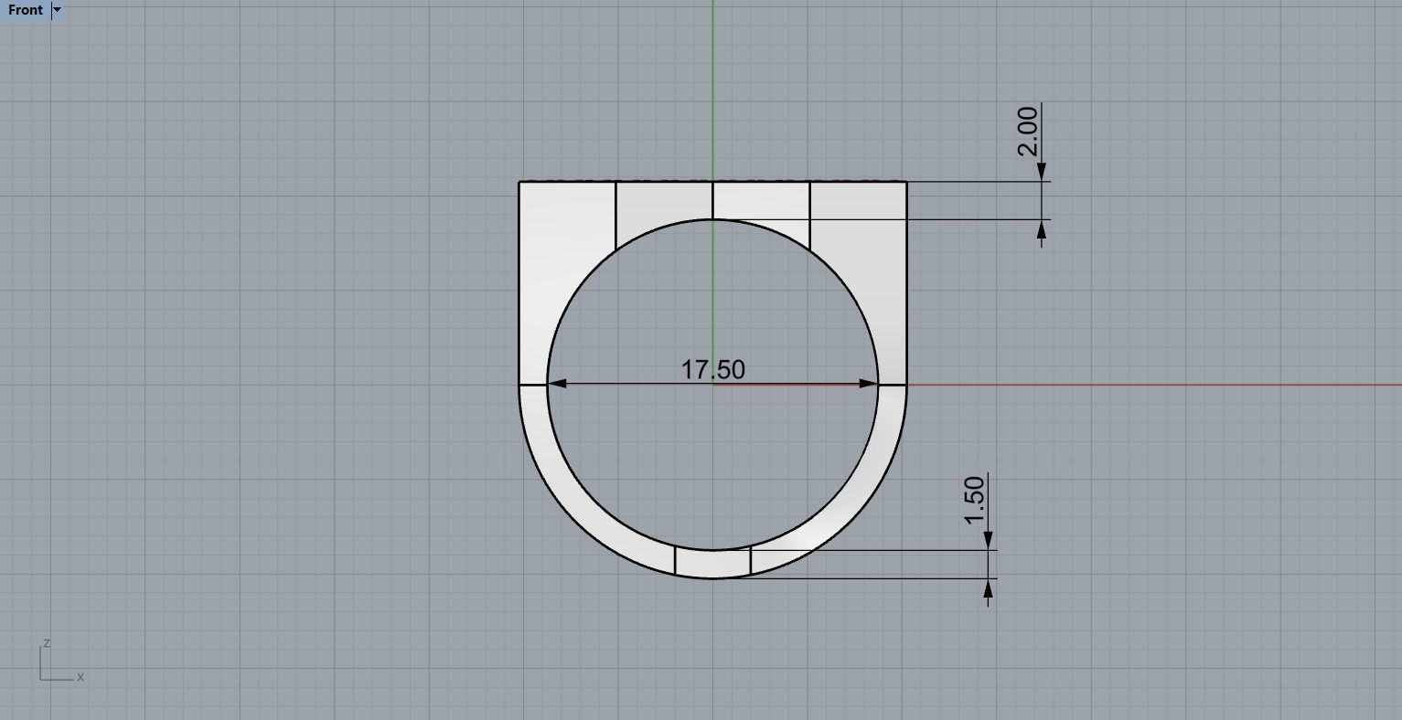 Ring with Diamonds N68 3D print model_7