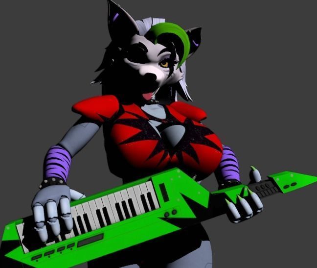 Roxy Five Nights at Freddy s Security Breach SFW and NSFW 3D model_7