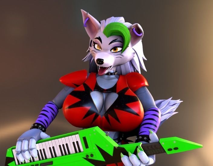 Roxy Five Nights at Freddy s Security Breach SFW and NSFW 3D model_5