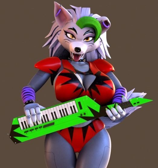 Roxy Five Nights at Freddy s Security Breach SFW and NSFW 3D model_3