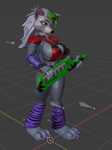 Roxy Five Nights at Freddy s Security Breach SFW and NSFW 3D model_9