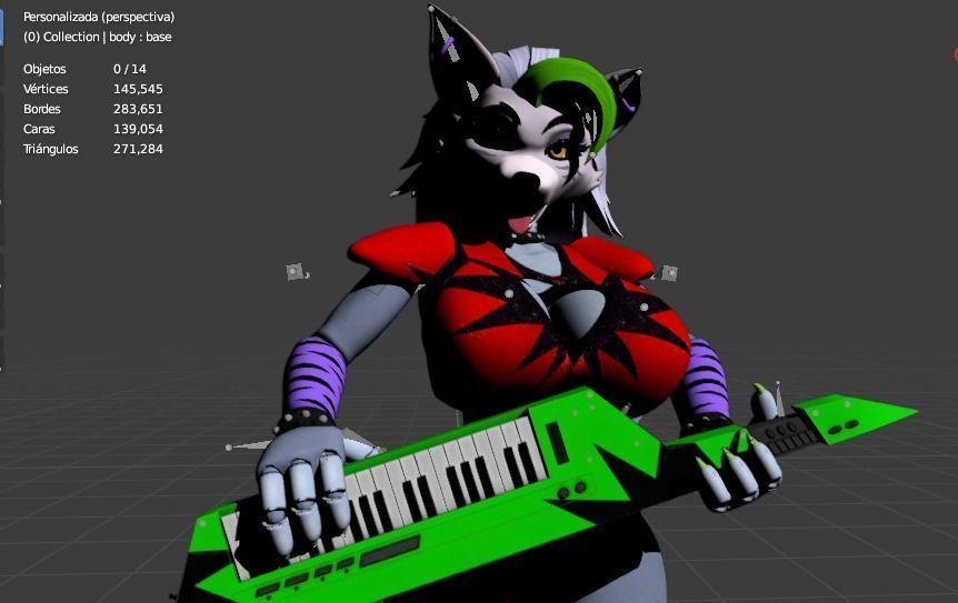Roxy Five Nights at Freddy s Security Breach SFW and NSFW 3D model_8