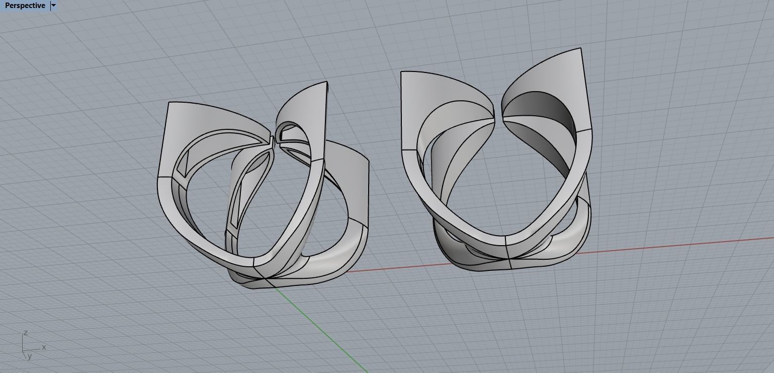 Abstract Ring N117 3D print model_28