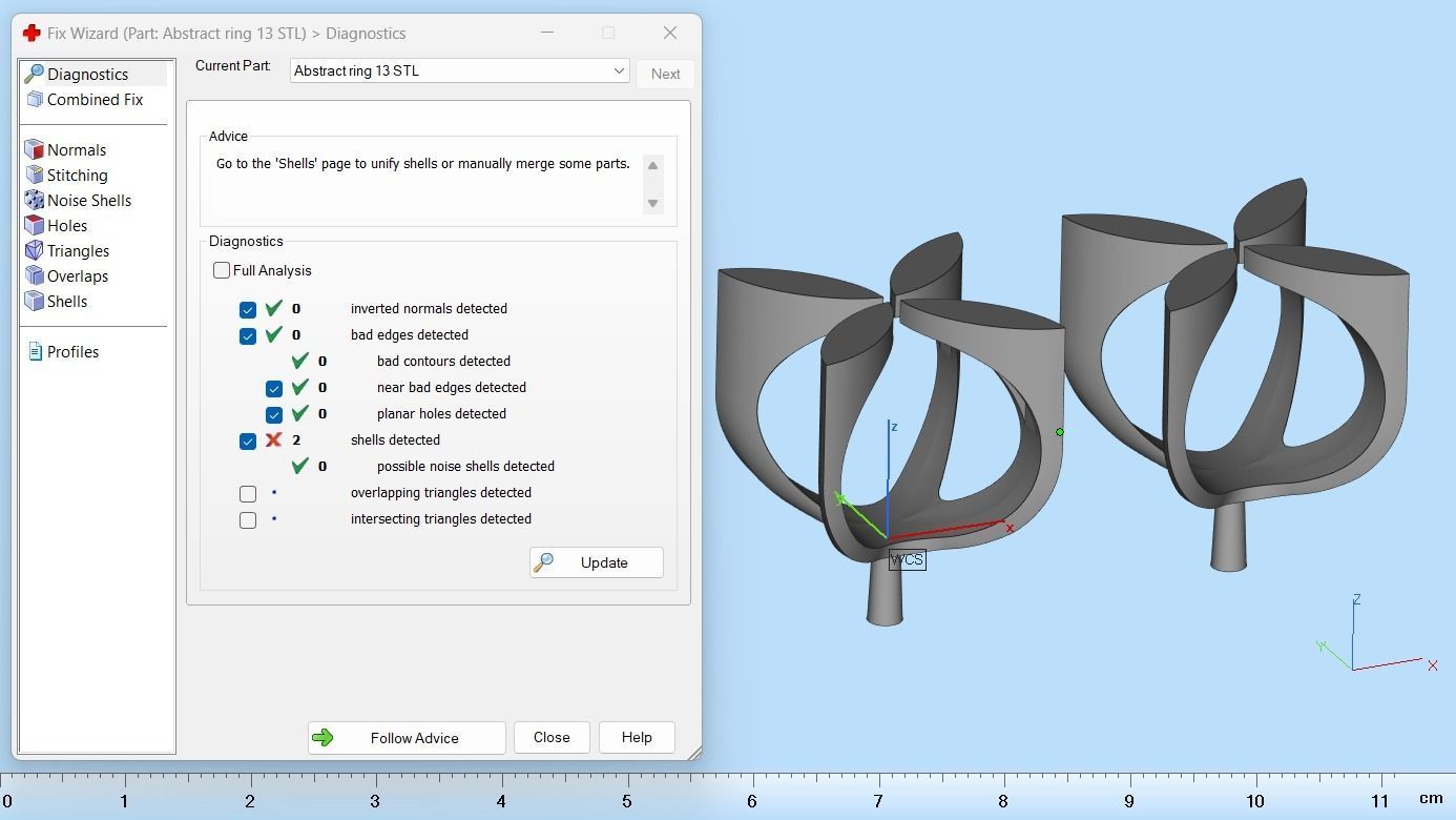 Abstract Ring N117 3D print model_10