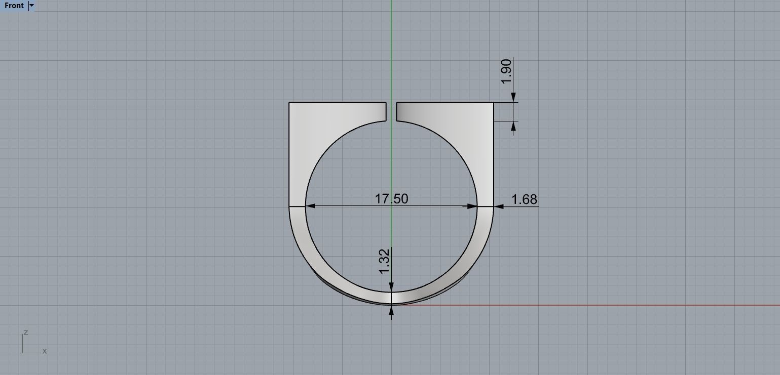 Abstract Ring N117 3D print model_6