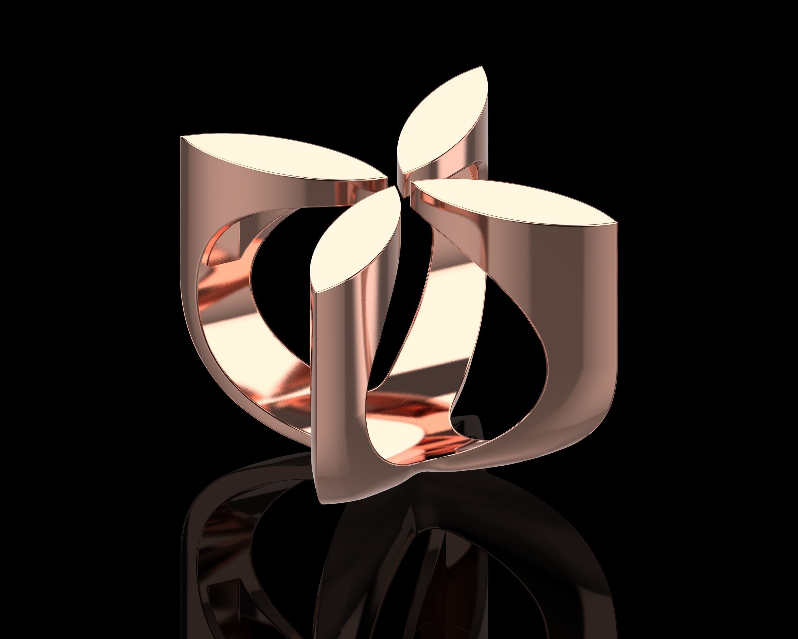 Abstract Ring N117 3D print model_20