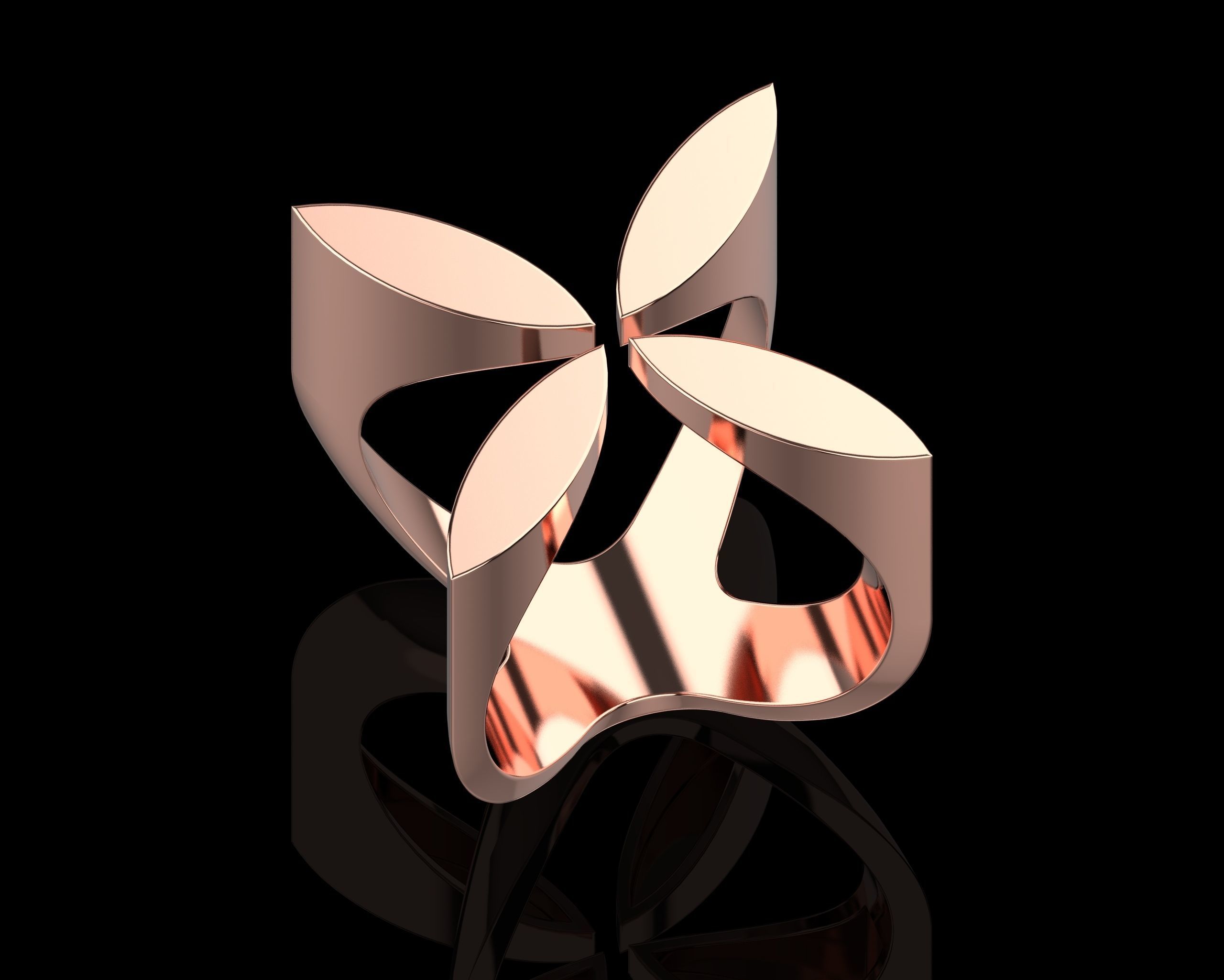 Abstract Ring N117 3D print model_18