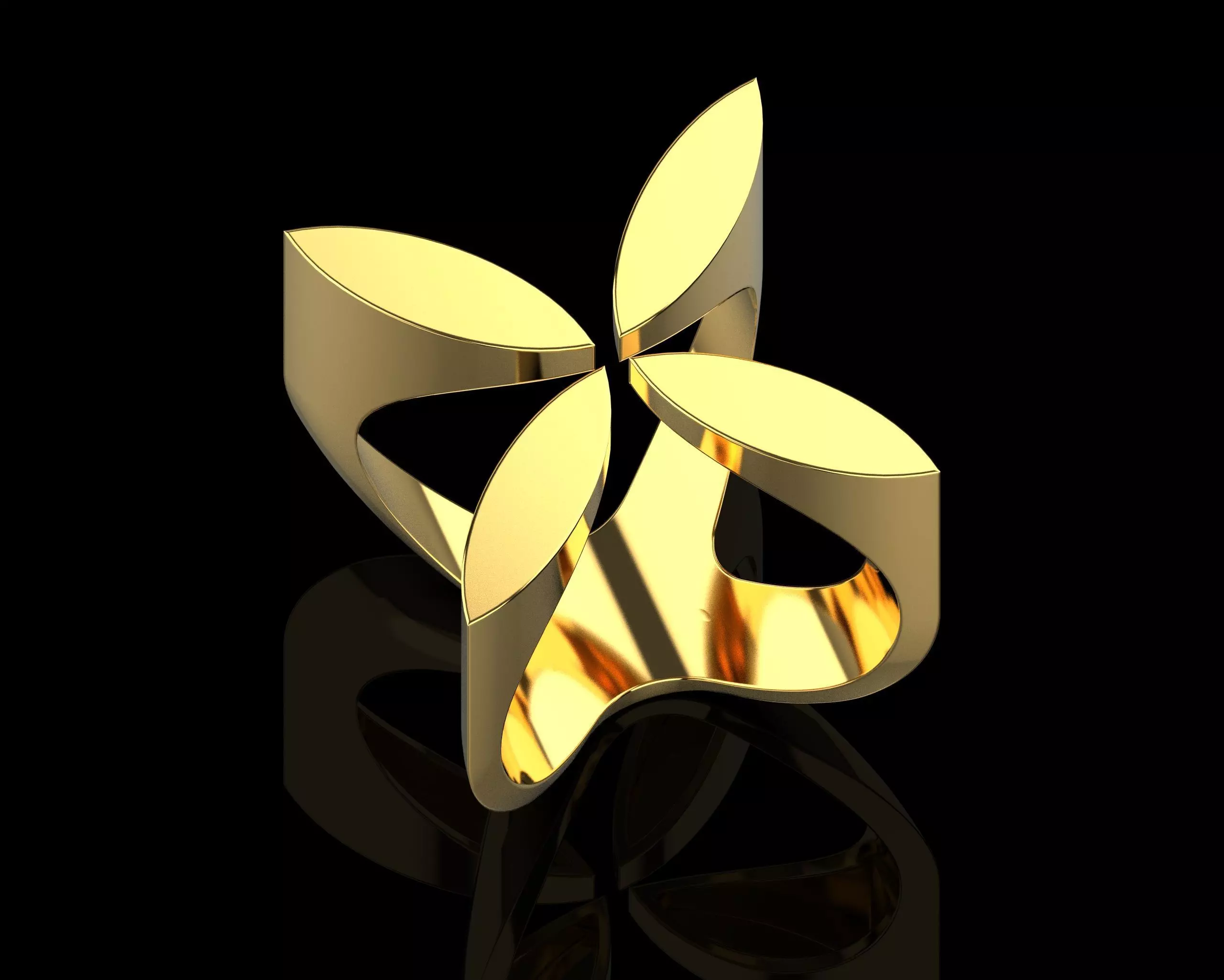 Abstract Ring N117 3D print model_0