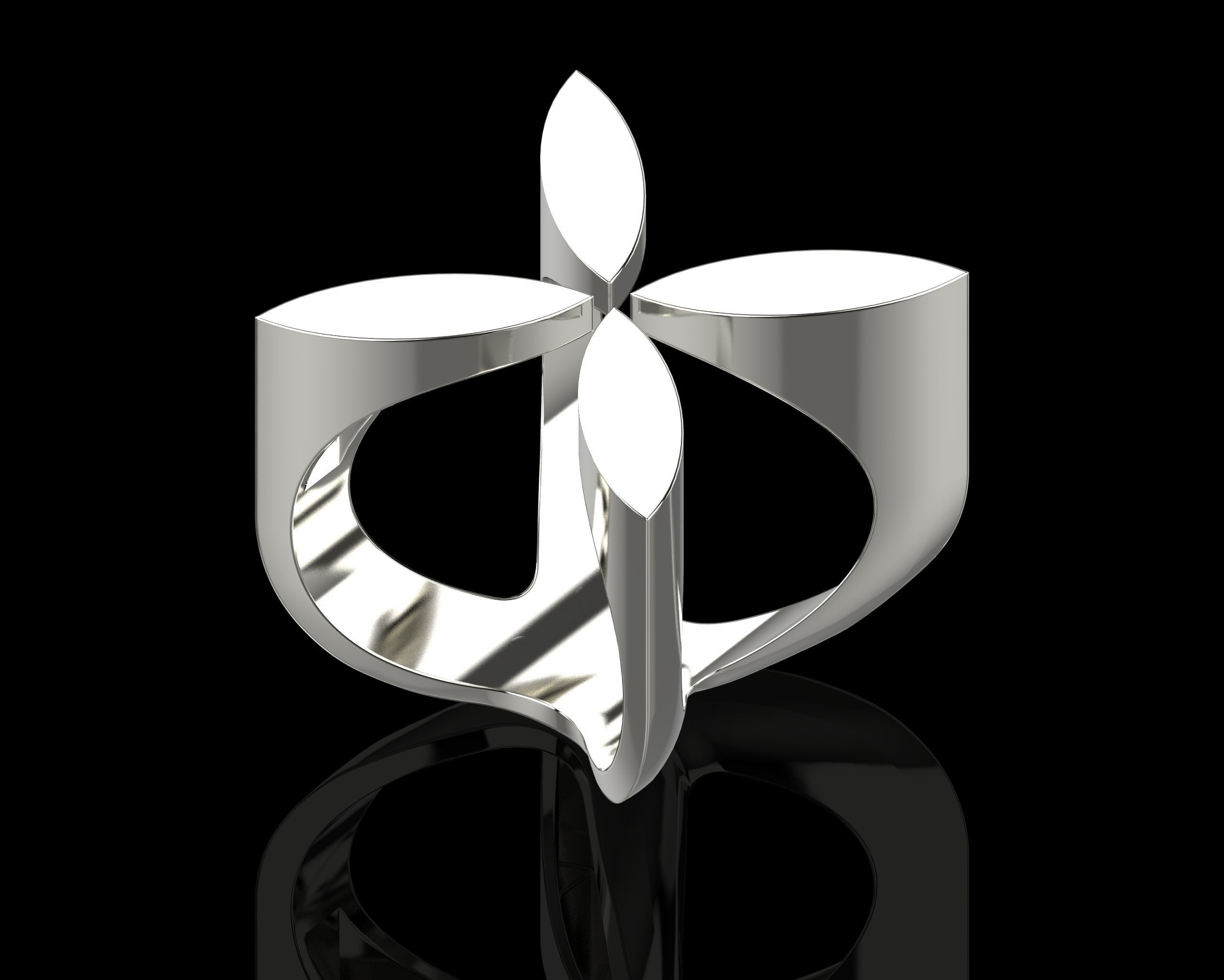 Abstract Ring N117 3D print model_25