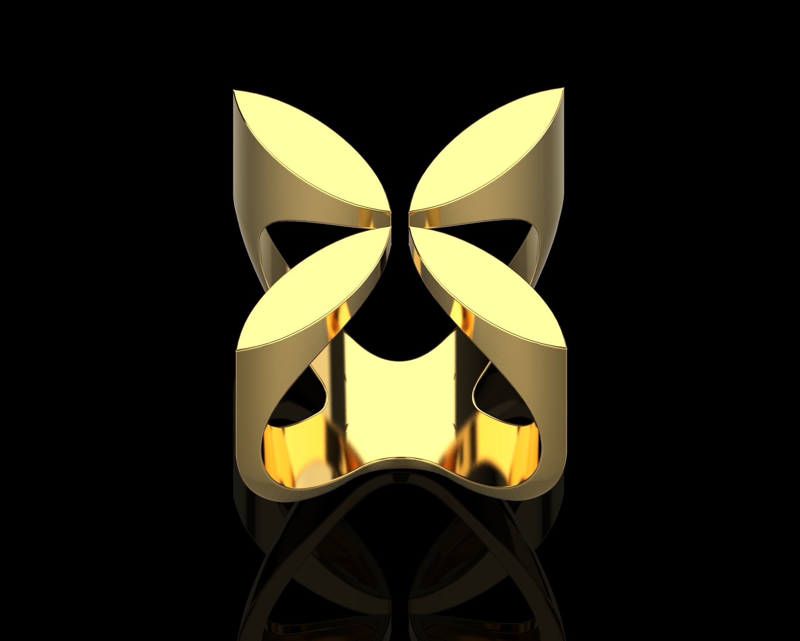 Abstract Ring N117 3D print model_5