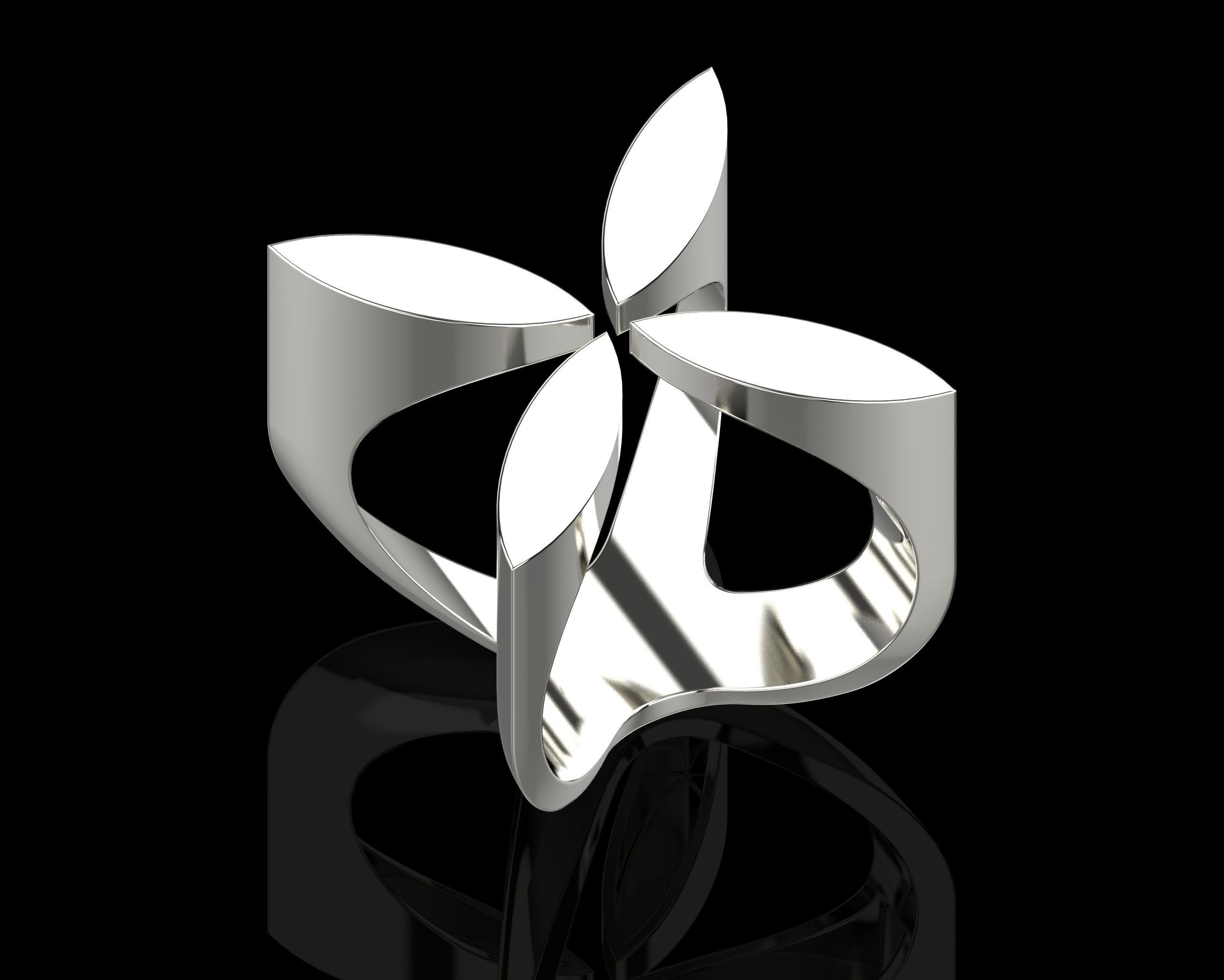 Abstract Ring N117 3D print model_23