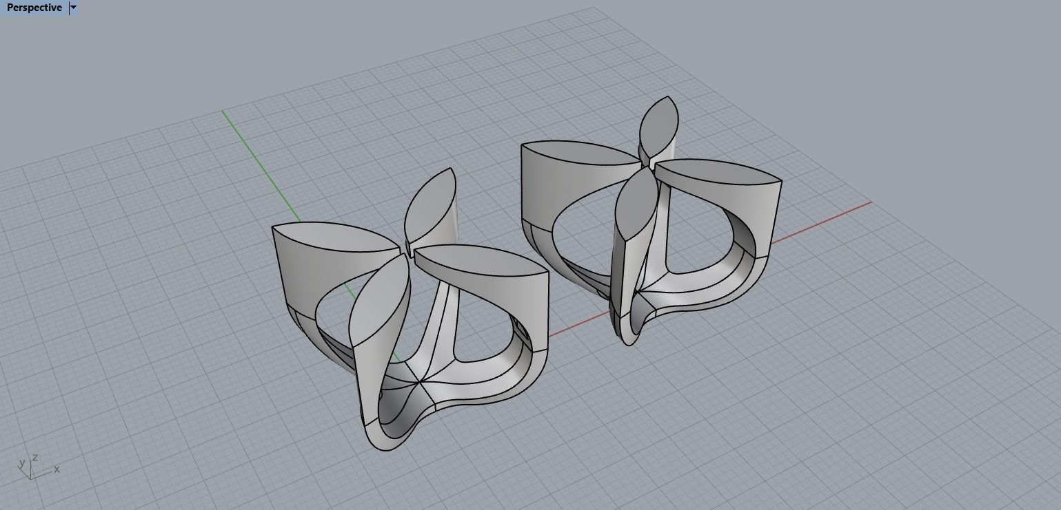 Abstract Ring N117 3D print model_29