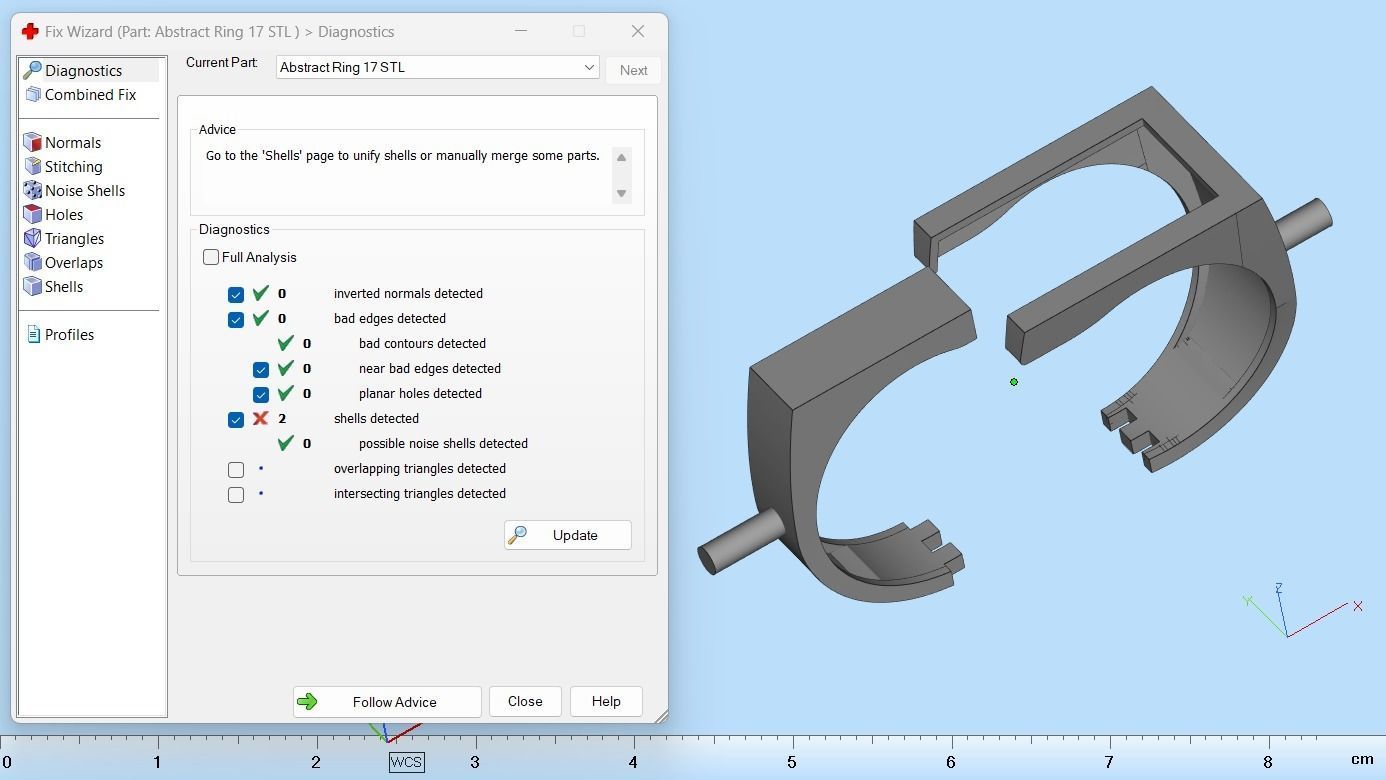 Abstract Ring N134 3D print model_9