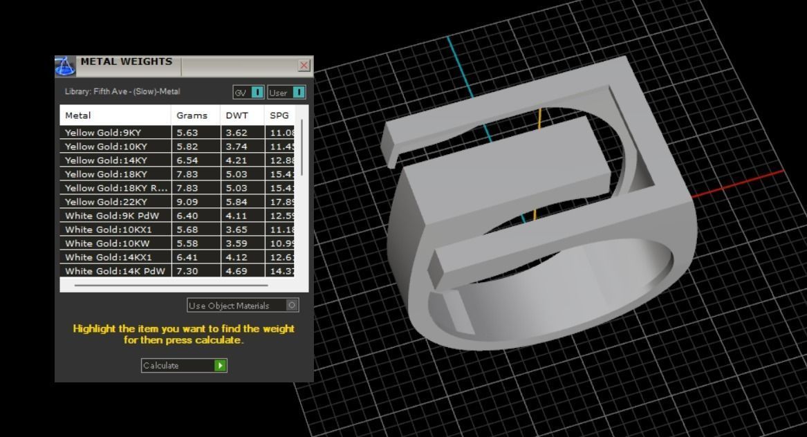 Abstract Ring N134 3D print model_8