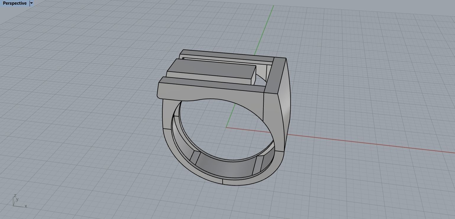 Abstract Ring N134 3D print model_27