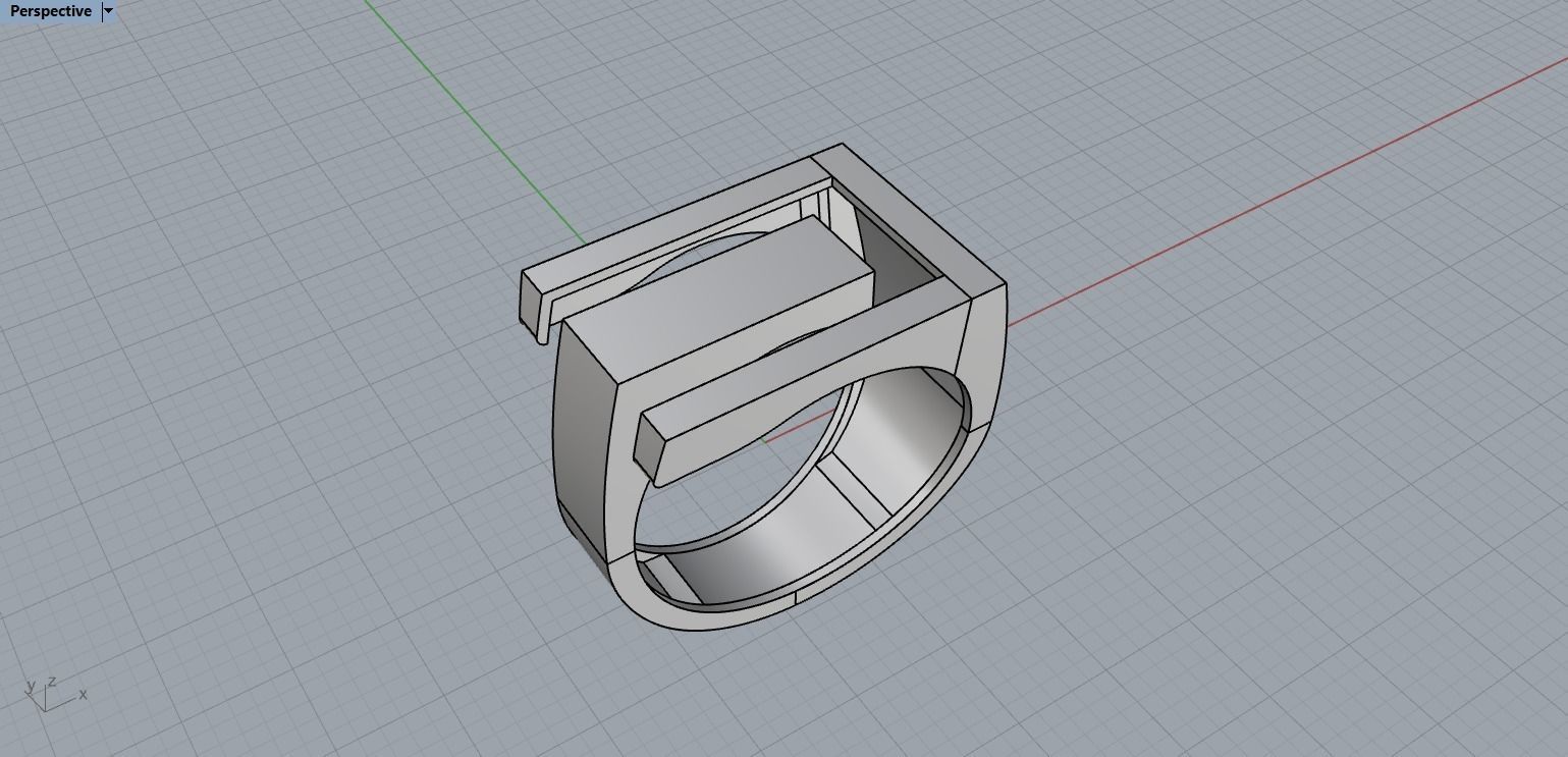 Abstract Ring N134 3D print model_28