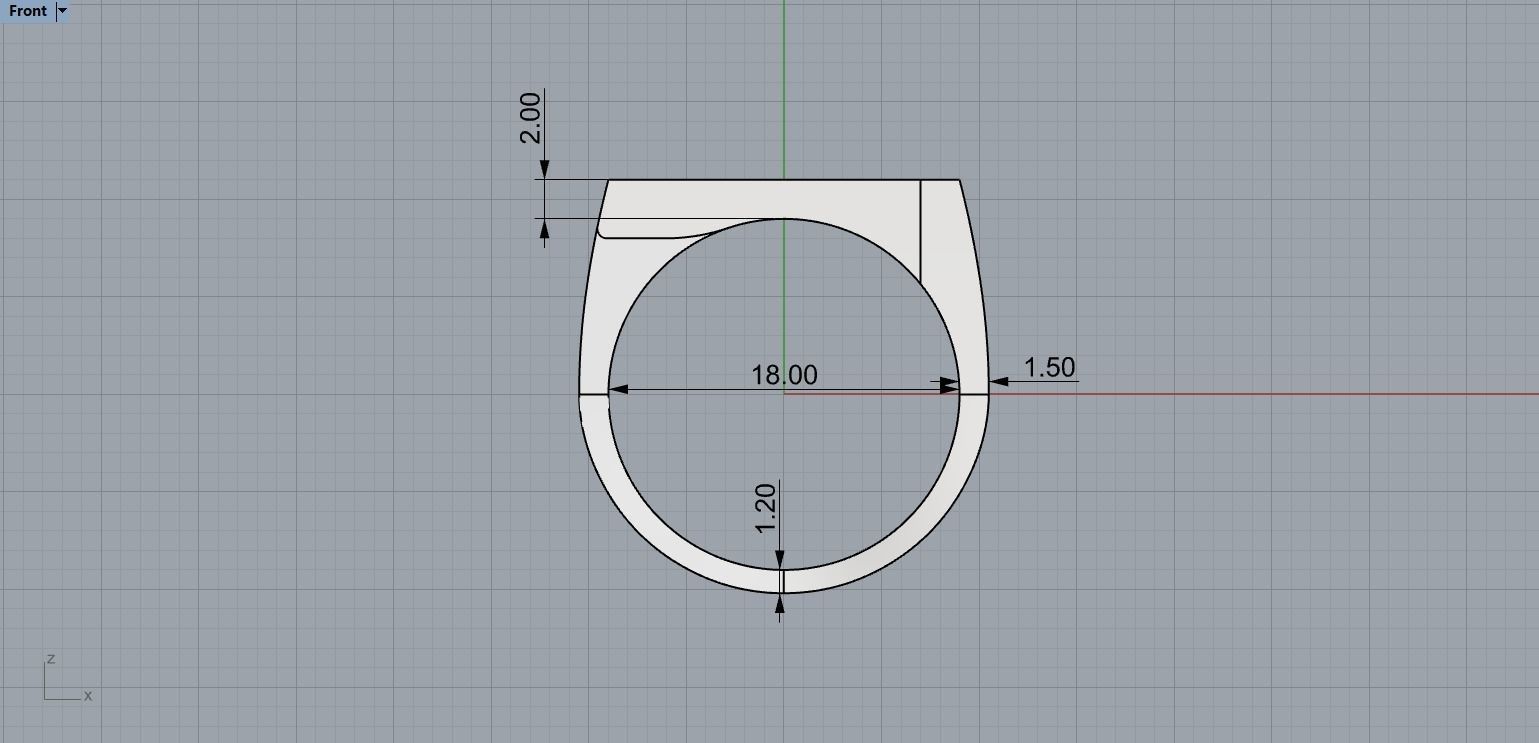 Abstract Ring N134 3D print model_7