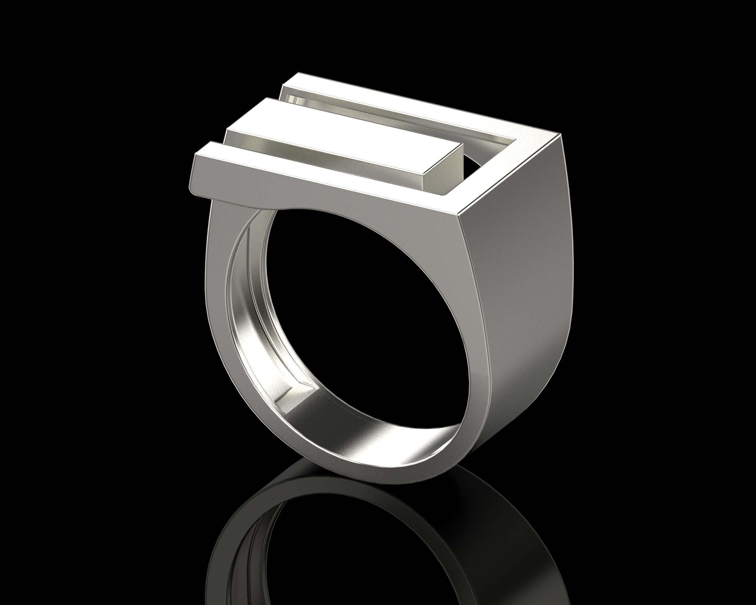 Abstract Ring N134 3D print model_20