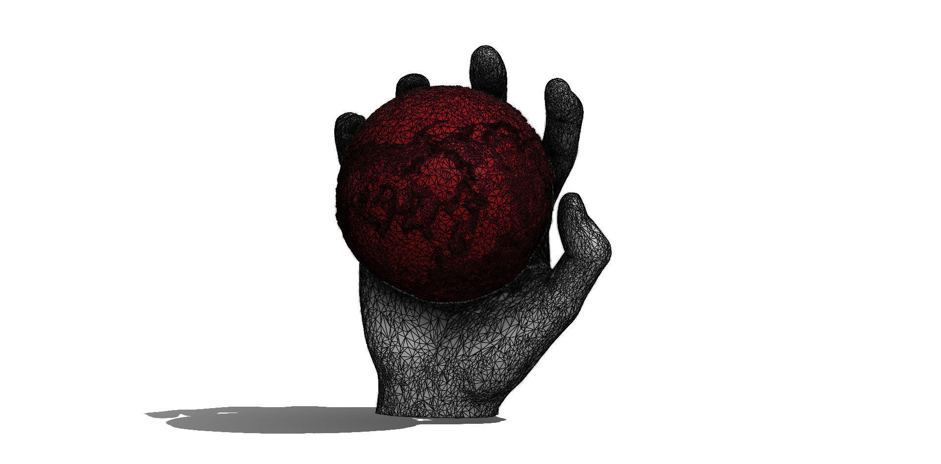 Terra na Mao Earth on Hand 3D print model_10