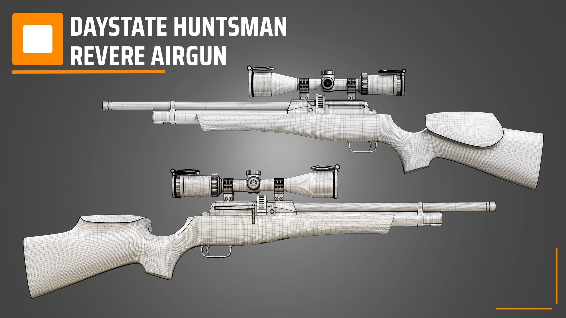 Daystate Huntsman Revere Airgun 3D model_4