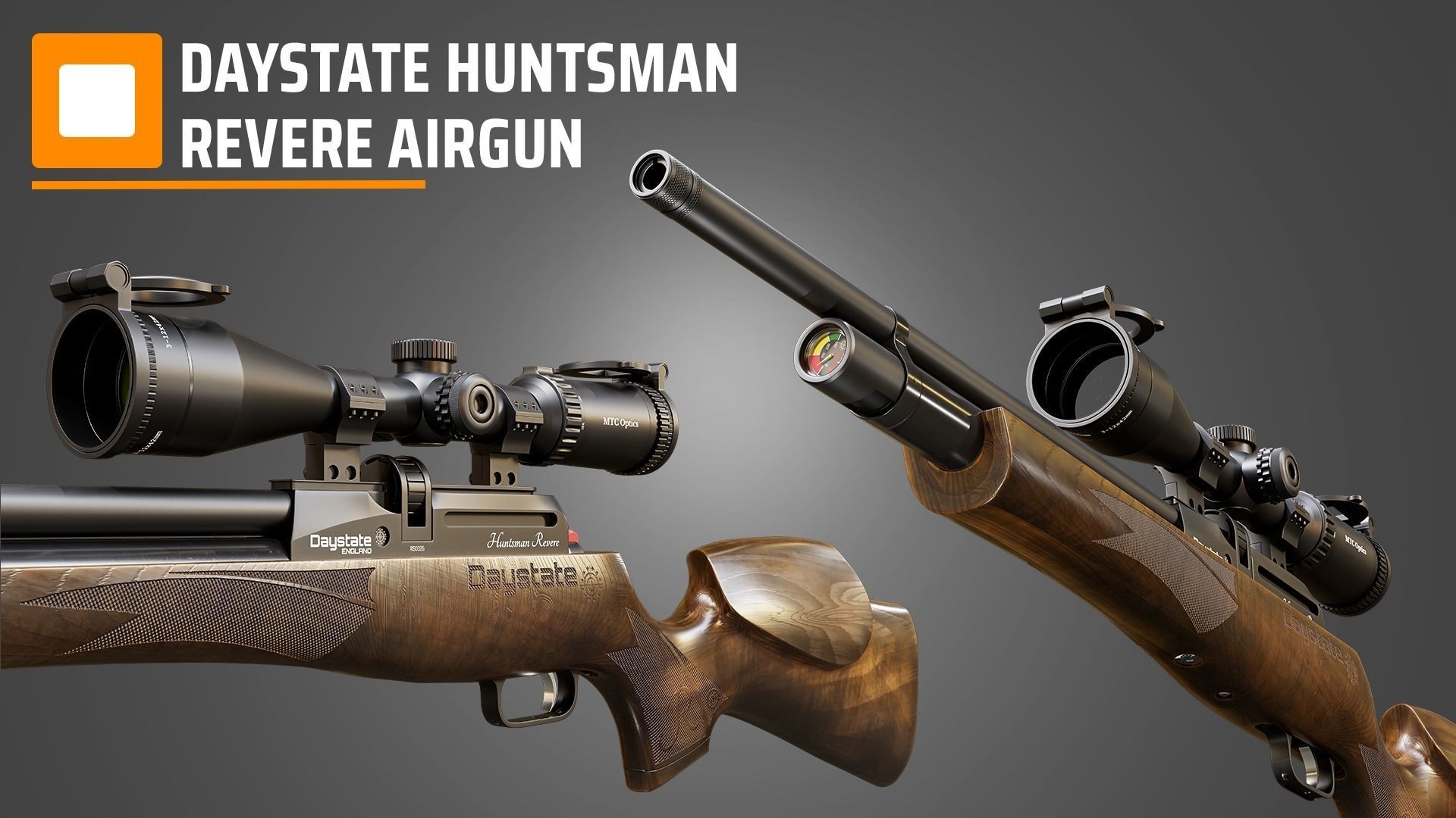 Daystate Huntsman Revere Airgun 3D model_5