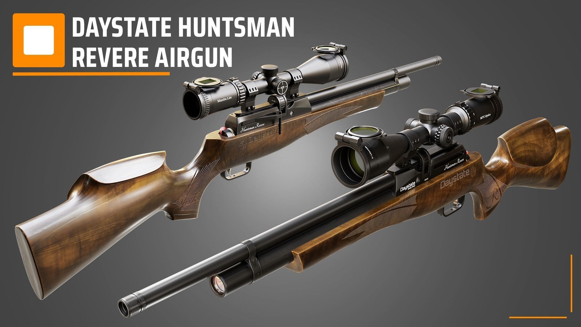 Daystate Huntsman Revere Airgun 3D model_1