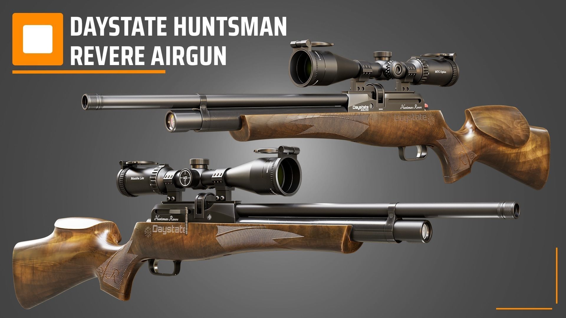 Daystate Huntsman Revere Airgun 3D model_3