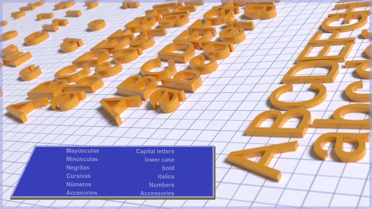 Texto Arial para imprimir 3D print model_2