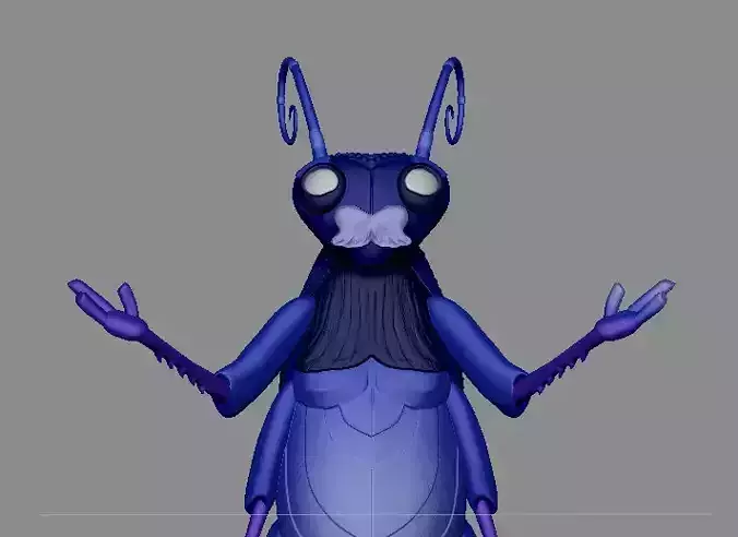 SEBASTIAN J CRICKET GUILLERMO DEL TORO PINOCCHIO 3D print model