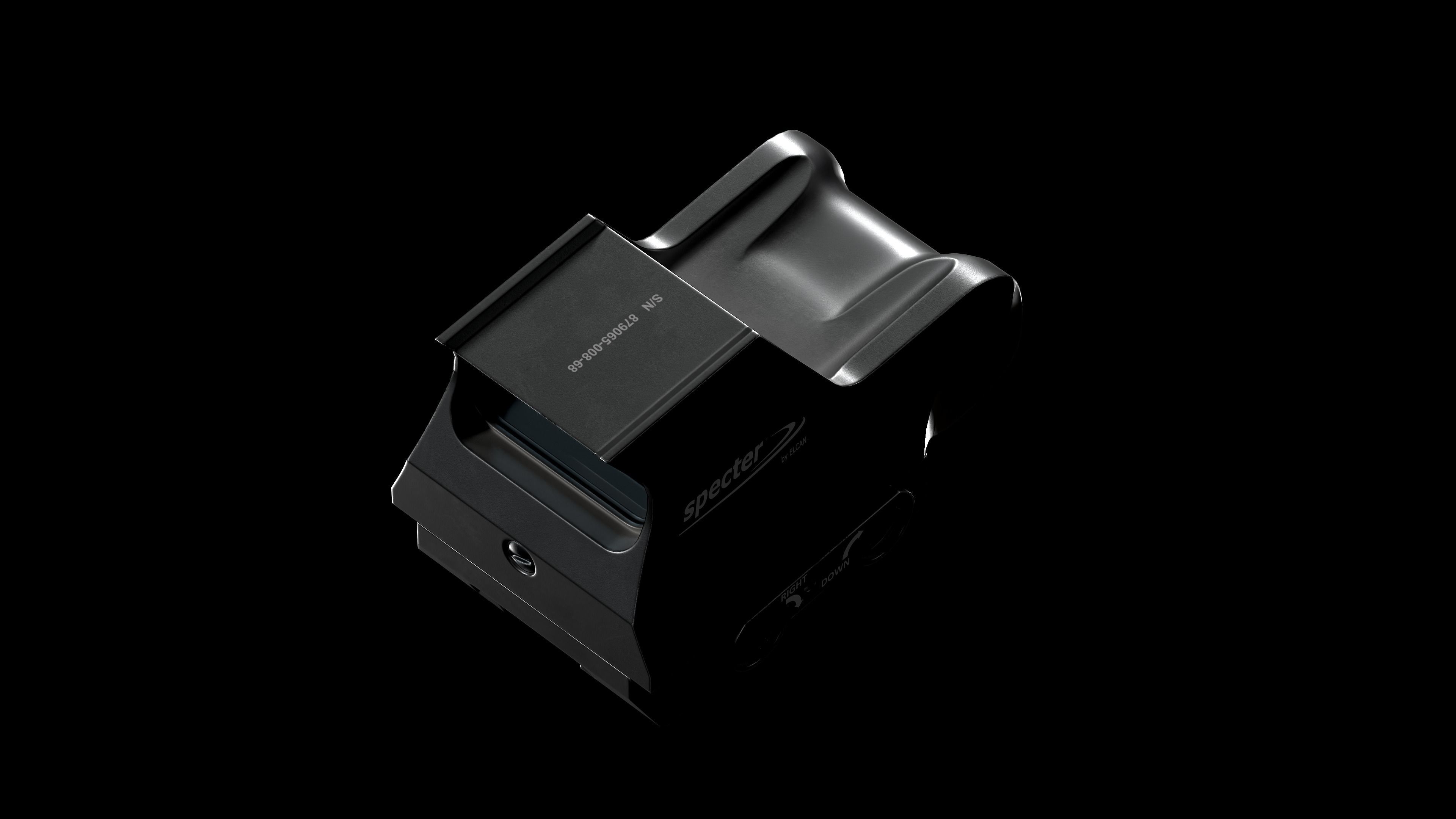 Specter Holographic Combat Optics by ELCAN Low-poly 3D model_17