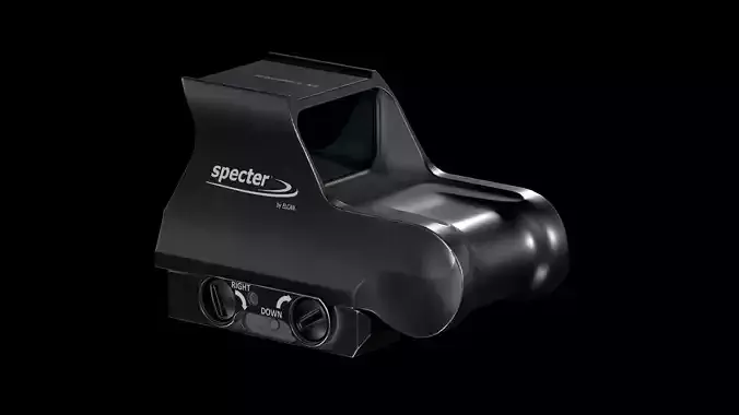 Specter Holographic Combat Optics by ELCAN Low-poly 3D model
