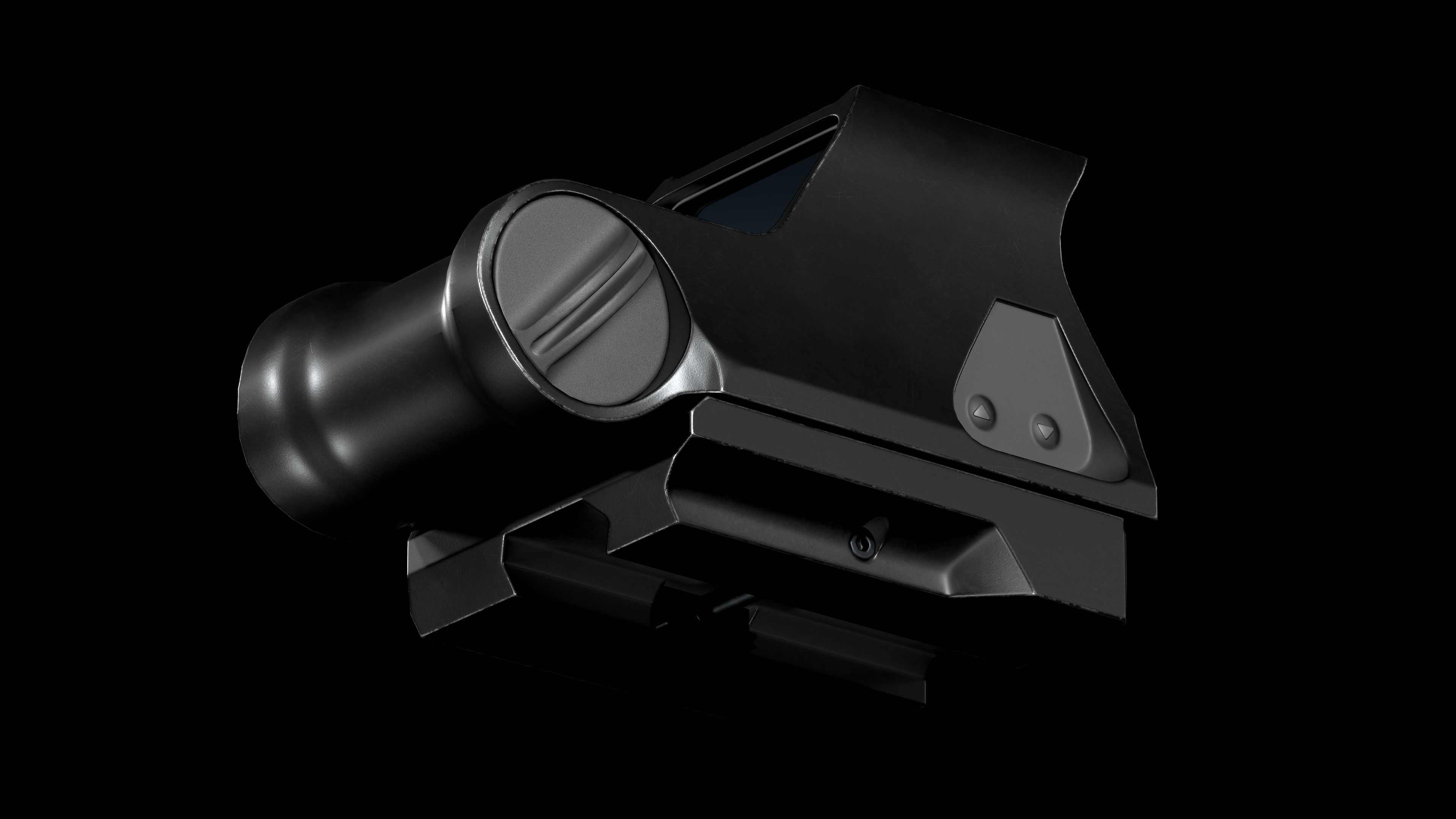 Specter Holographic Combat Optics by ELCAN Low-poly 3D model_14