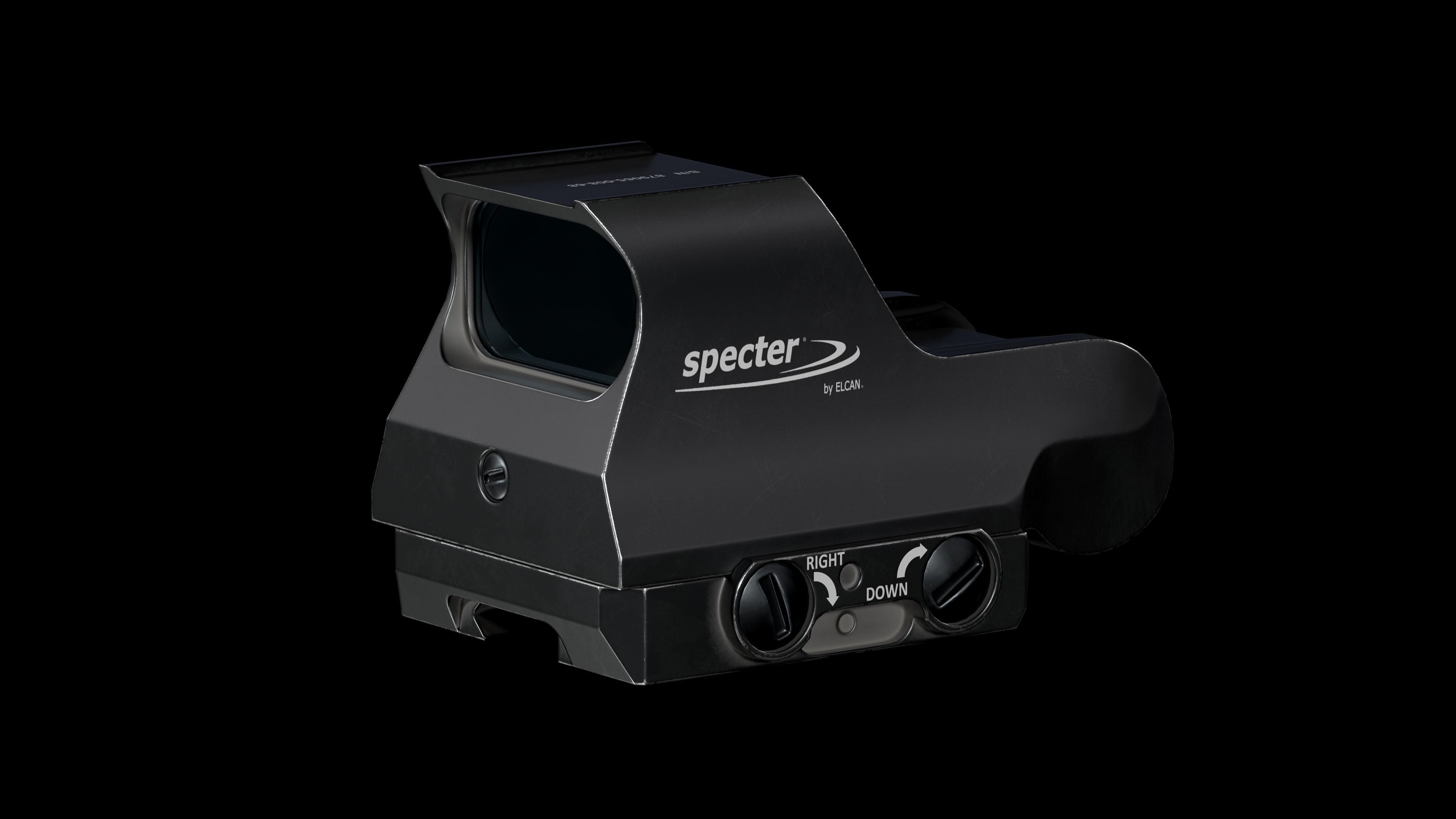 Specter Holographic Combat Optics by ELCAN Low-poly 3D model_9