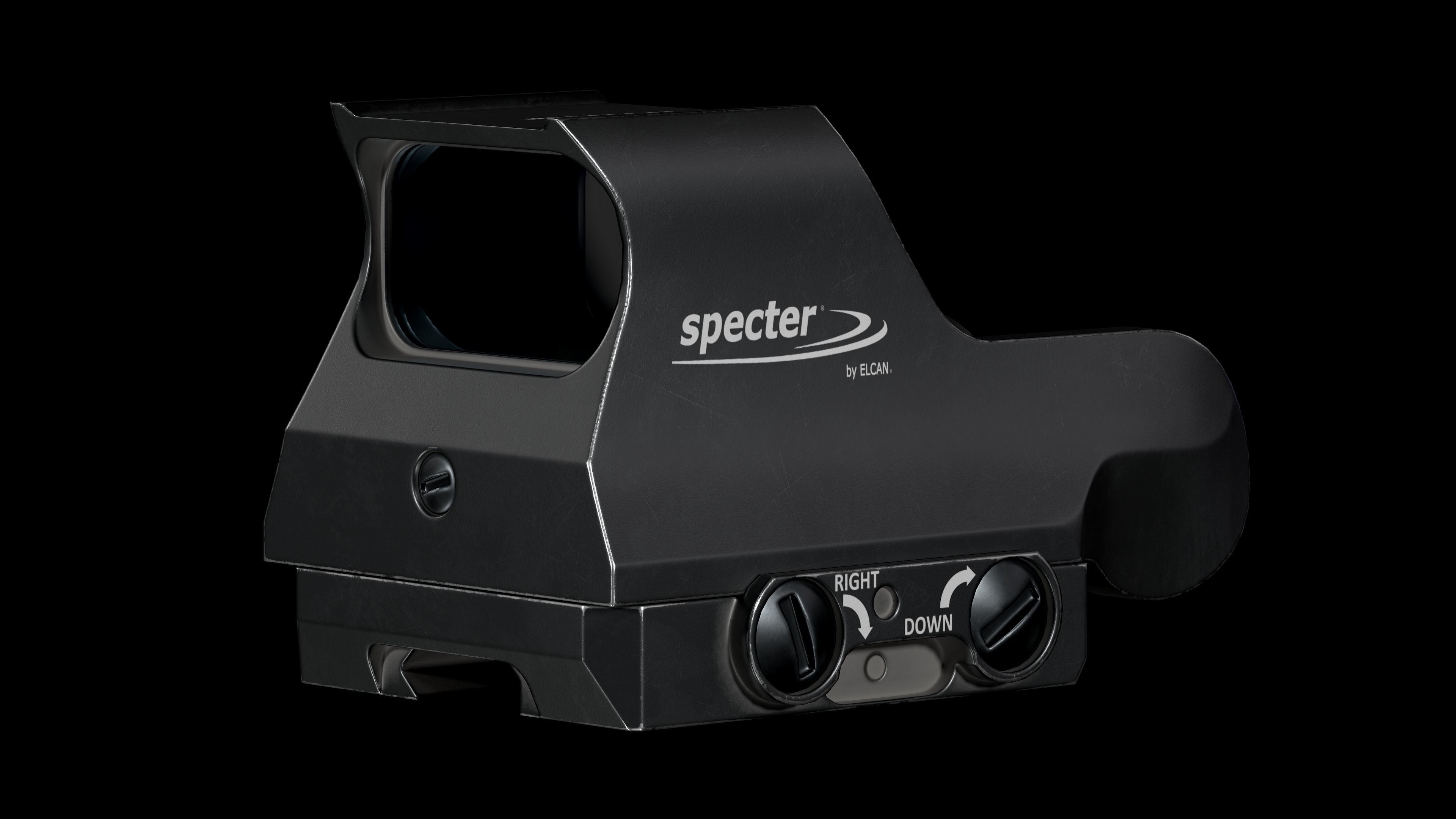 Specter Holographic Combat Optics by ELCAN Low-poly 3D model_5