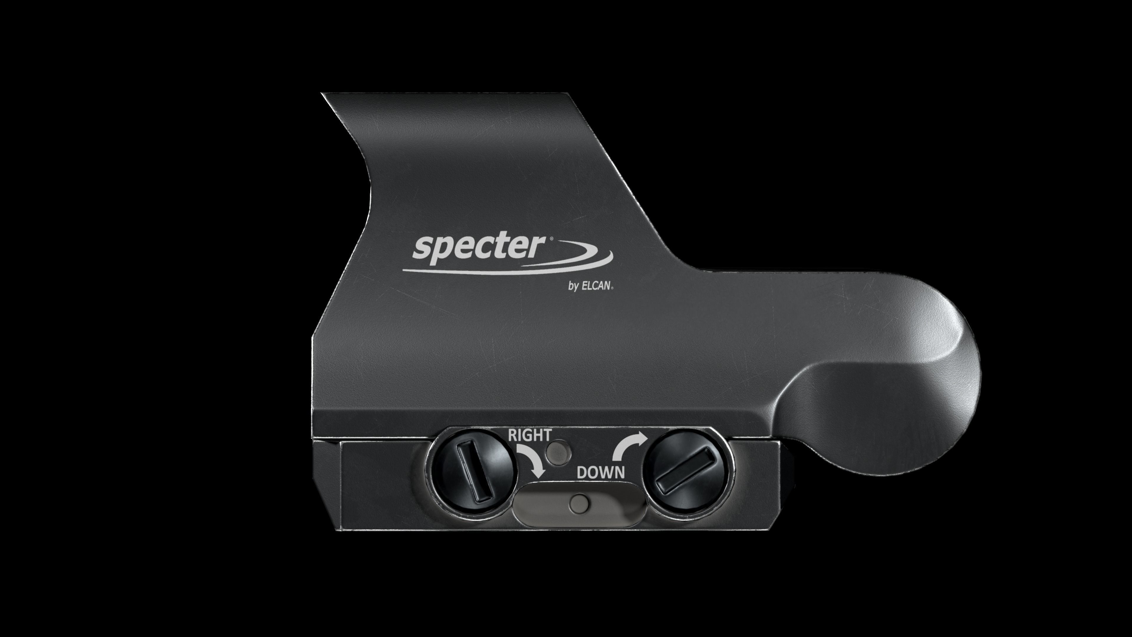 Specter Holographic Combat Optics by ELCAN Low-poly 3D model_3