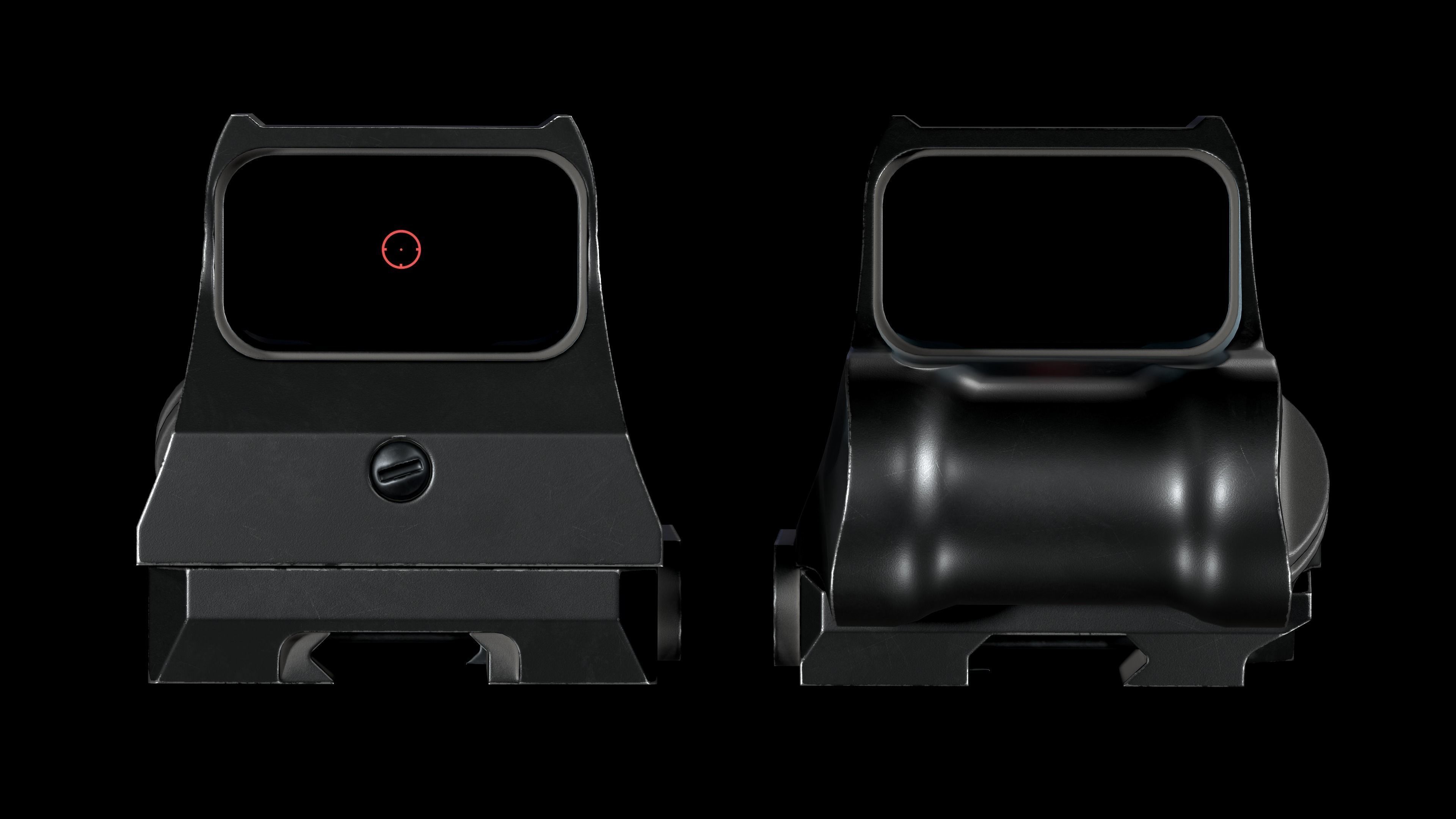 Specter Holographic Combat Optics by ELCAN Low-poly 3D model_16