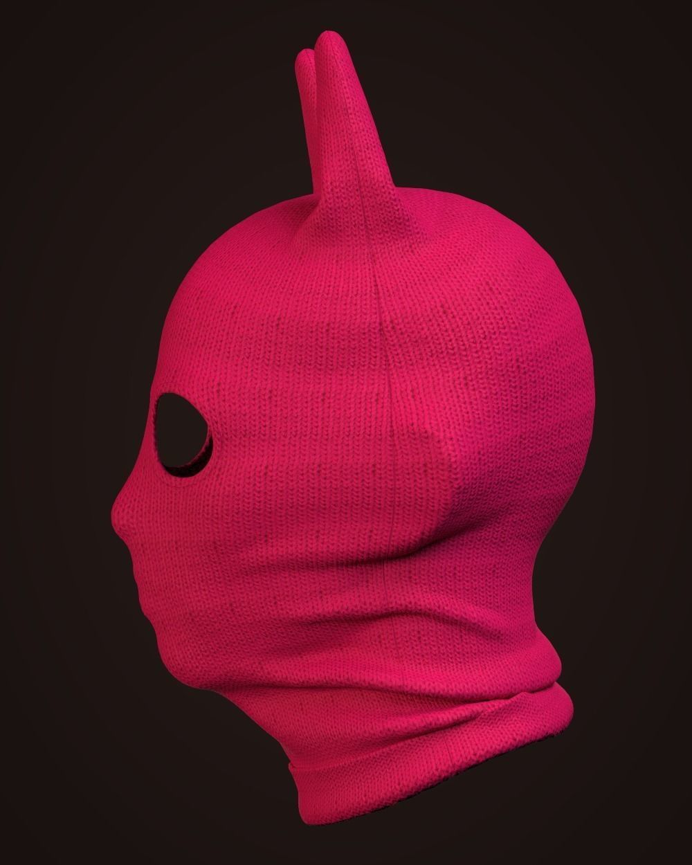 Rabbit Balaclava Mask 3D model_1