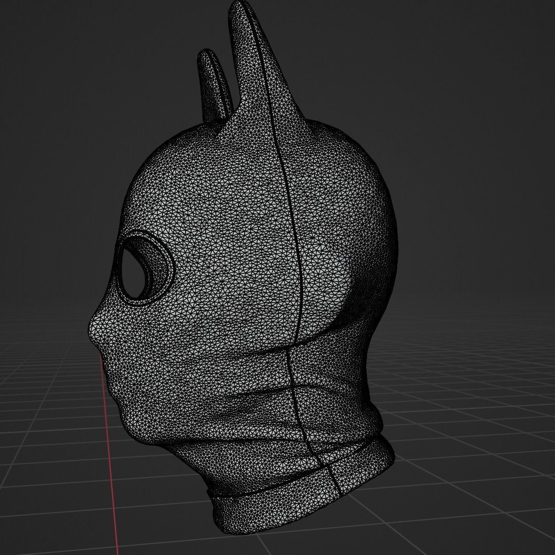 Rabbit Balaclava Mask 3D model_5
