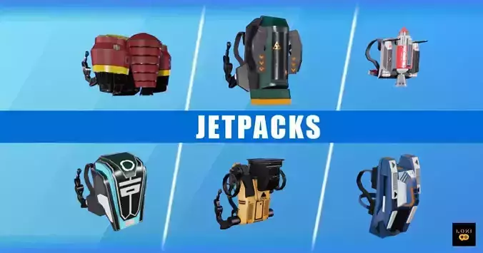 Advanced 3D Jetpack Pack - Unity3D Game Ready