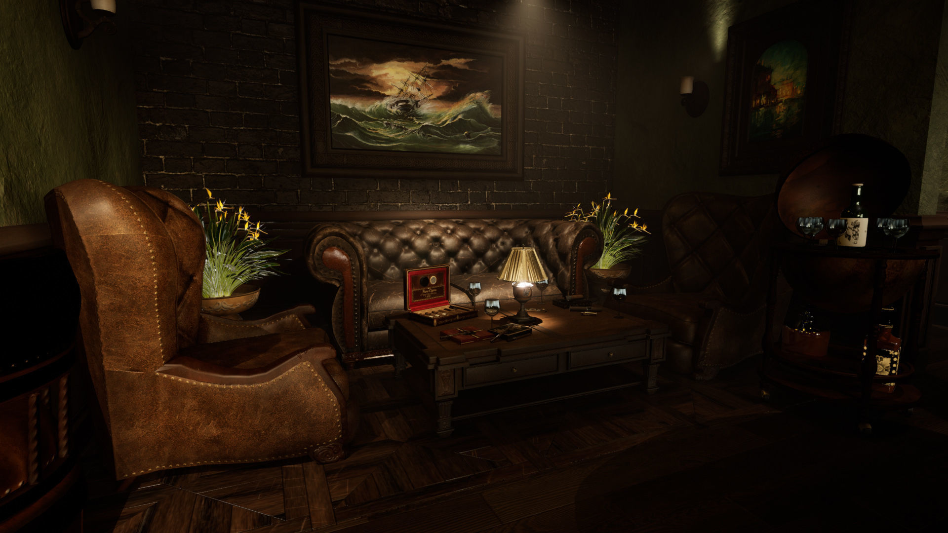 Cigar Store Pub Environment - Asset Pack 3D Model Collection_28