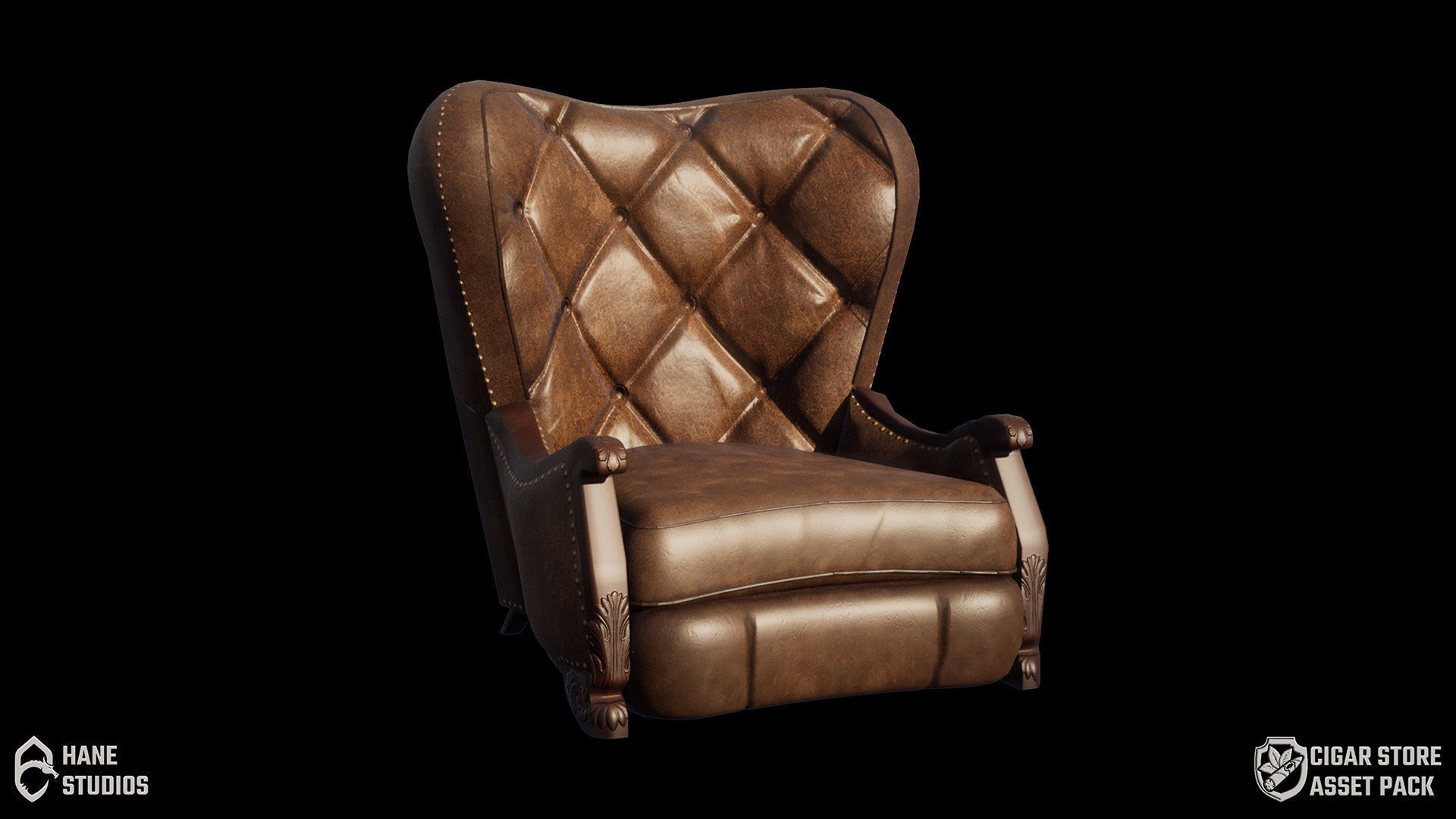 Cigar Store Pub Environment - Asset Pack 3D Model Collection_7