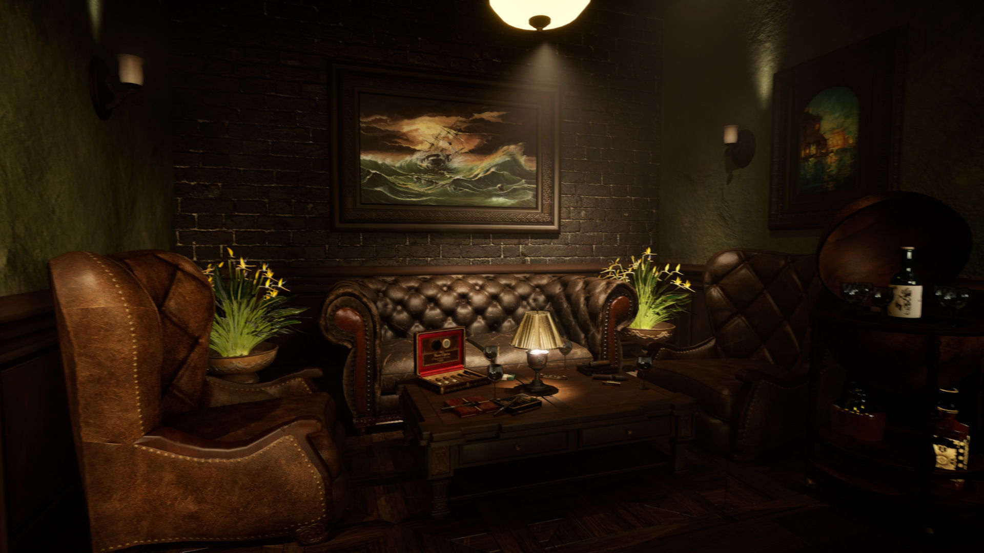 Cigar Store Pub Environment - Asset Pack 3D Model Collection_22