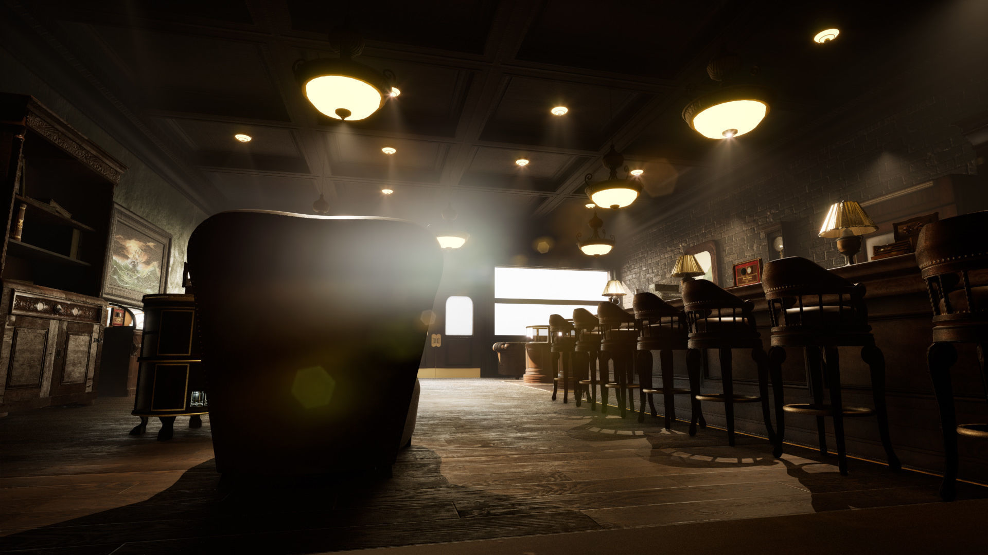 Cigar Store Pub Environment - Asset Pack 3D Model Collection_25
