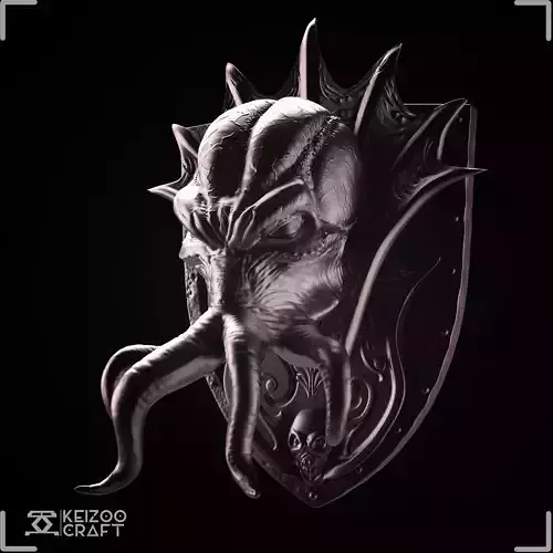 MIND FLAYER-BALDUR GATE 3-MIND FLAYER STATUE-STL