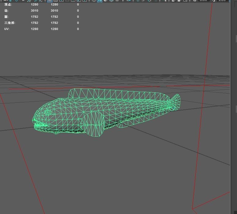 Wolffish Low-poly 3D model_2